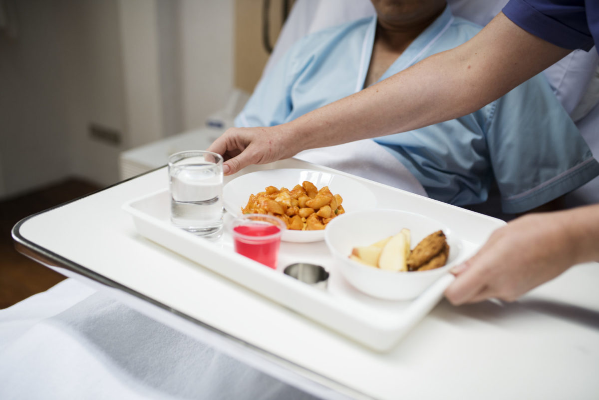 hospital food tray
